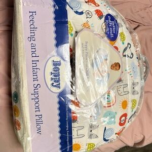 Boppy Pillow with Colorful Animal Design